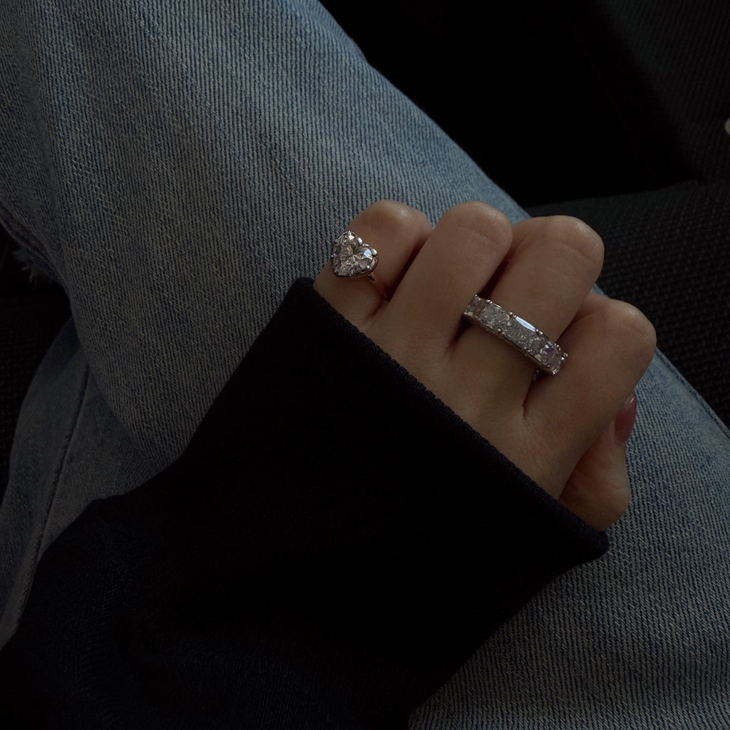 Georgian Rose Pinky Ring